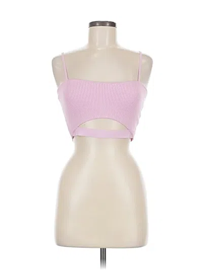 Pre-owned Lovers & Friends Sleeveless Top Pink Strapless Neckline Tops