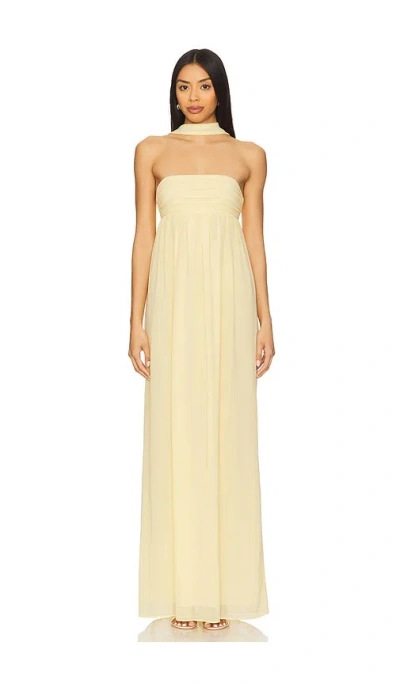 Lovers & Friends Soleil Gown In Yellow