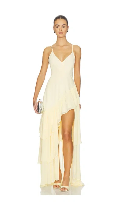 Lovers & Friends Solema Gown In Yellow