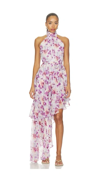 Lovers & Friends Sophia Mini Dress In Purple Floral