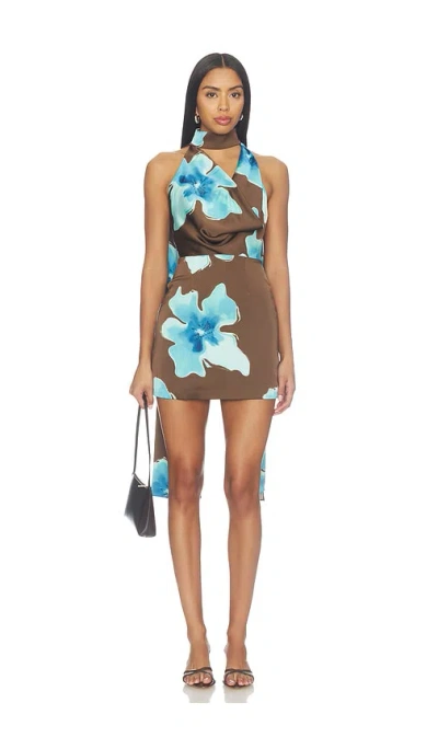 Lovers & Friends Sophina Mini Dress In Brown
