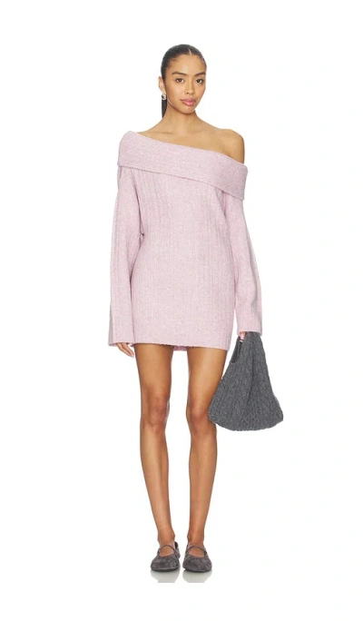 Lovers & Friends Sora Off The Shoulder Mini Dress In Purple