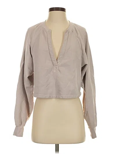 Pre-owned Lovers & Friends Sweatshirt In Tan