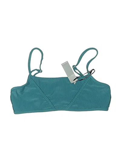 Pre-owned Lovers & Friends Swimsuit Top Teal Swimwear