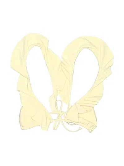 Pre-owned Lovers & Friends Swimsuit Top Yellow Swimwear