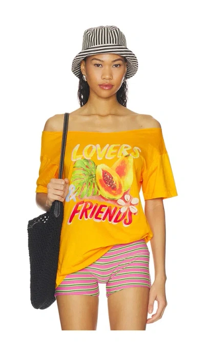 Lovers & Friends Tahiti Tee In Orange
