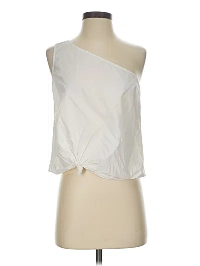 Pre-owned Lovers & Friends Tank Top Ivory One Shoulder Neckline Tops