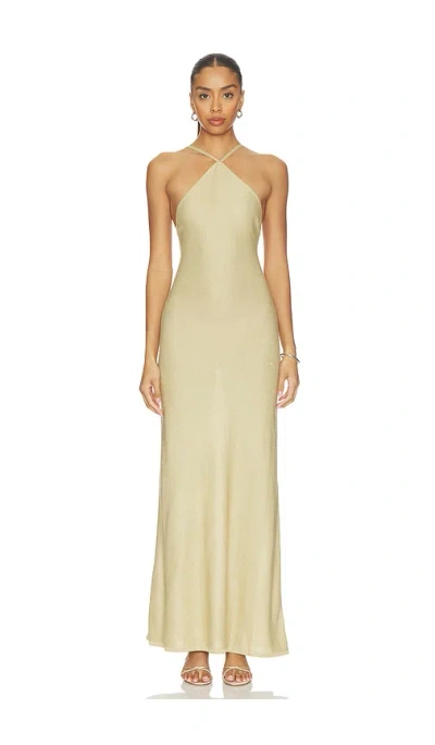 Lovers & Friends Tatyana Halter Sequin Maxi Dress In Multi