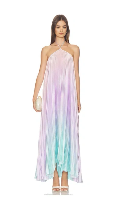 Lovers & Friends Teddy Gown In Sunrise Ombre