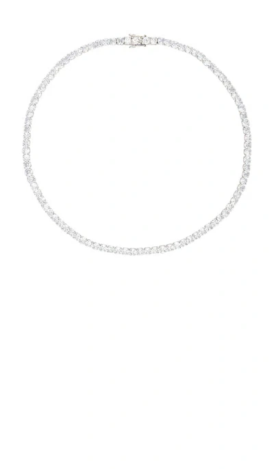 Lovers & Friends Tennis Club Necklace In Silver