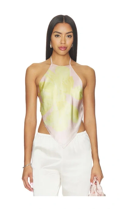 Lovers & Friends Tory Top In Pink & Yellow Floral