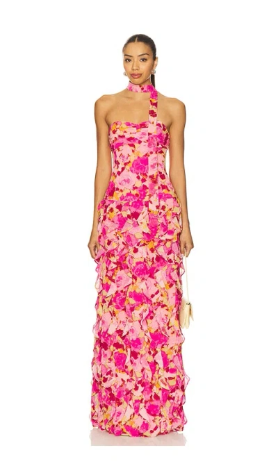 Lovers & Friends Tracie Gown In Multi
