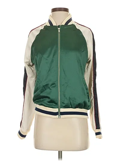 Pre-owned Lovers & Friends Track Jacket In Green