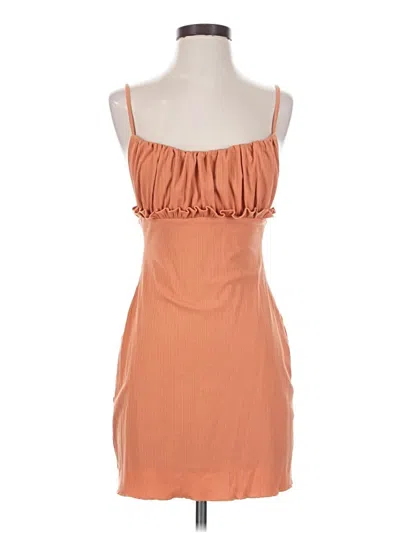 Pre-owned Lovers & Friends Tube Top Orange Strapless Neckline Tops