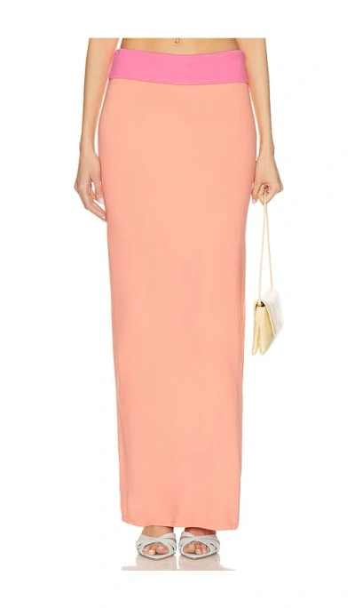 Lovers & Friends Tulip Maxi Skirt In Pink