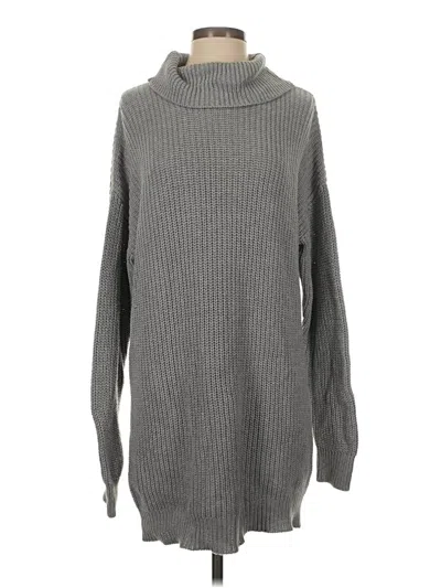 Pre-owned Lovers & Friends Turtleneck Sweater In Gray