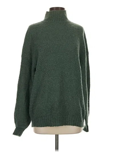 Pre-owned Lovers & Friends Turtleneck Sweater In Green