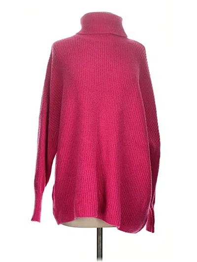 Pre-owned Lovers & Friends Turtleneck Sweater In Pink