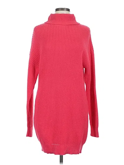 Pre-owned Lovers & Friends Turtleneck Sweater In Red