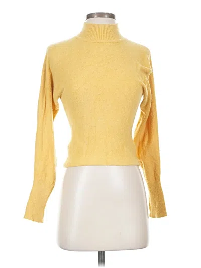 Pre-owned Lovers & Friends Turtleneck Sweater In Yellow
