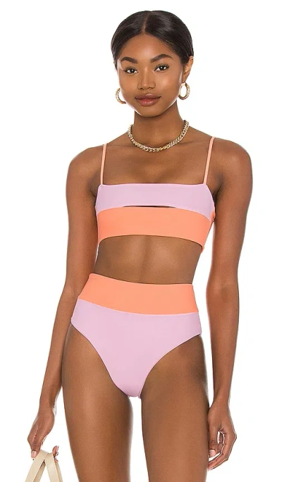 Lovers & Friends West Coast Top In Pink & Orange