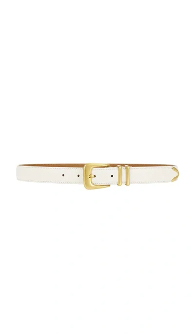 Lovers & Friends Western Denim Belt In White