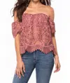 Lovers & Friends Women's Life's A Beach Top In Mauve In Pink