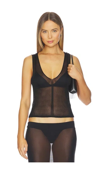 Lovers & Friends Wynona Rib Knit Vest In Black