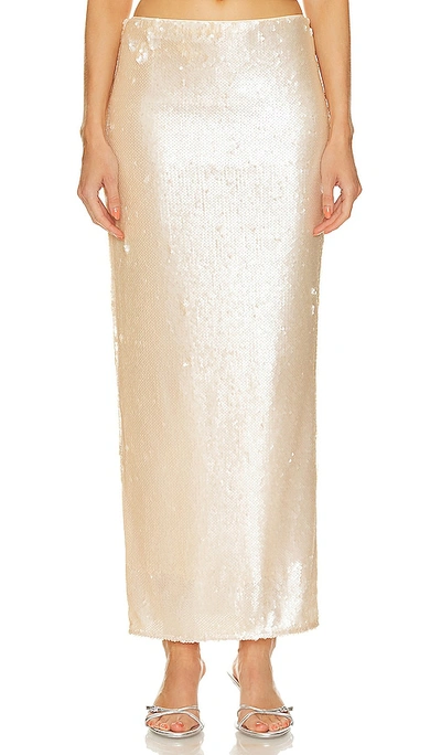Lovers & Friends X Bridget Lilium Skirt In Beige Neutral
