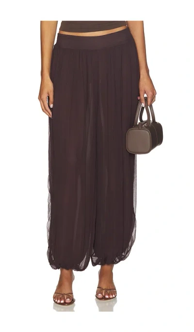 Lovers & Friends X Christina Elezaj Cordelia Pant In Brown