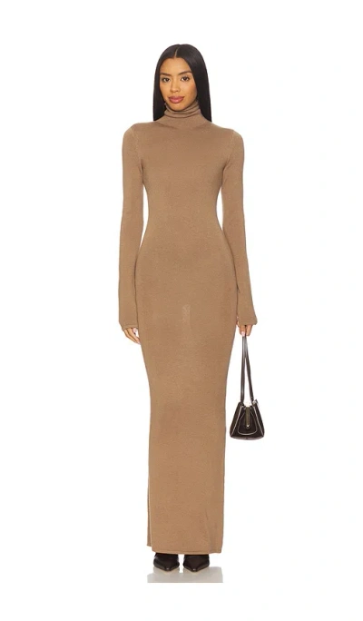 Lovers & Friends X Emma Leger Emaline Maxi Dress In Brown