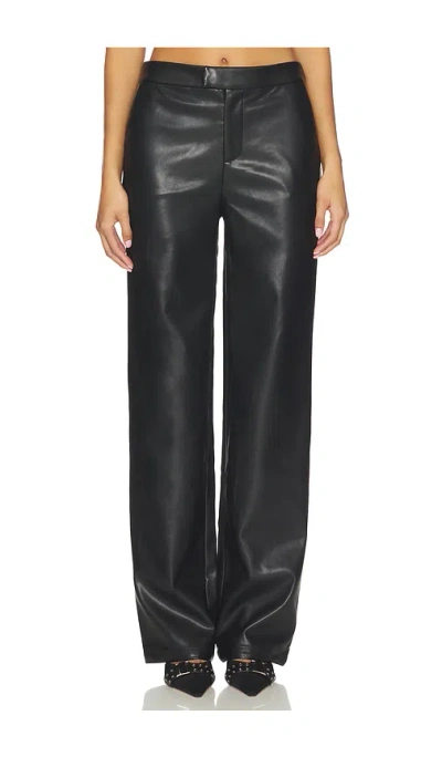 Lovers & Friends X Emma Leger Greta Faux Leather Pants In Black