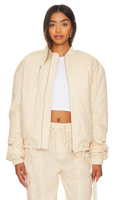 Lovers & Friends Wren Bomber Jacket In Neutral