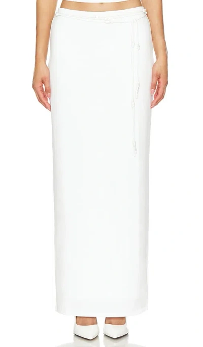 Lovers & Friends X Maggie Macdonald Carolyn Maxi Skirt In White