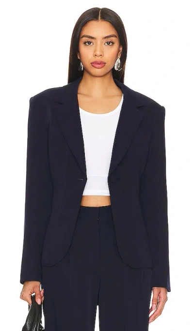 Lovers & Friends X Rachel Colette Blazer In Navy Blue