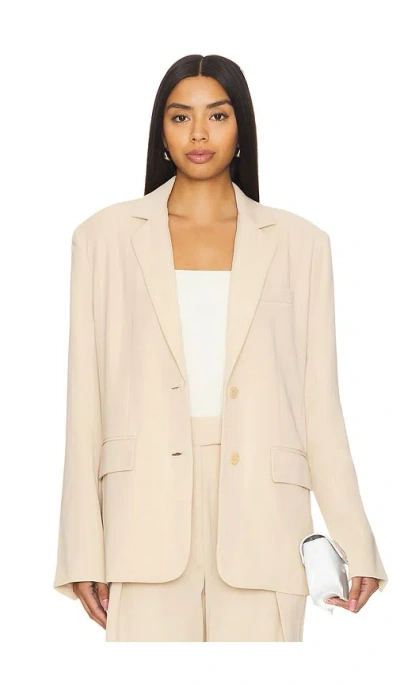 Lovers & Friends Abbey Blazer In Beige Neutral