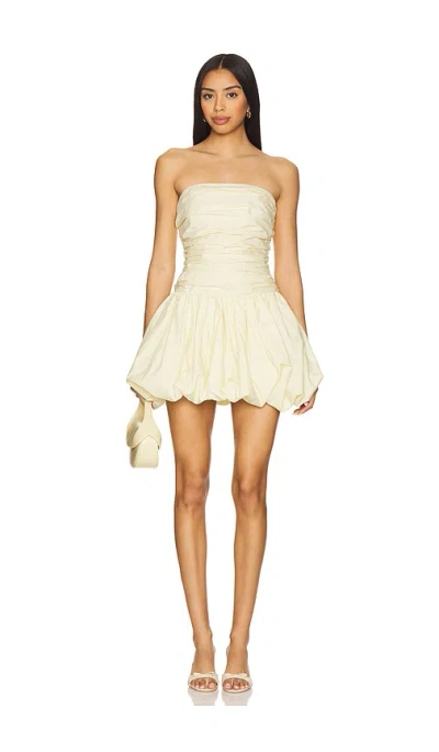 Lovers & Friends Abigail Mini Dress In 婴儿黄