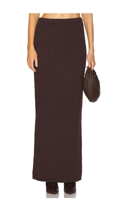 Lovers & Friends Agnese Maxi Skirt In 棕色