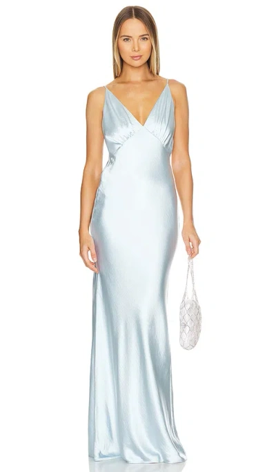 Lovers & Friends Alani Gown In Baby Blue