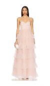 Lovers & Friends Alba Gown In 淡粉色