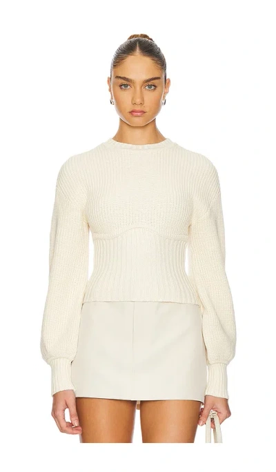 Lovers & Friends Anastasia Knit Sweater In Ivory