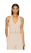 Lovers & Friends Aria Vest In Taupe Neutral