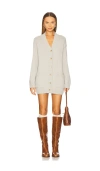 Lovers & Friends Auben Cardigan Dress In Light Grey