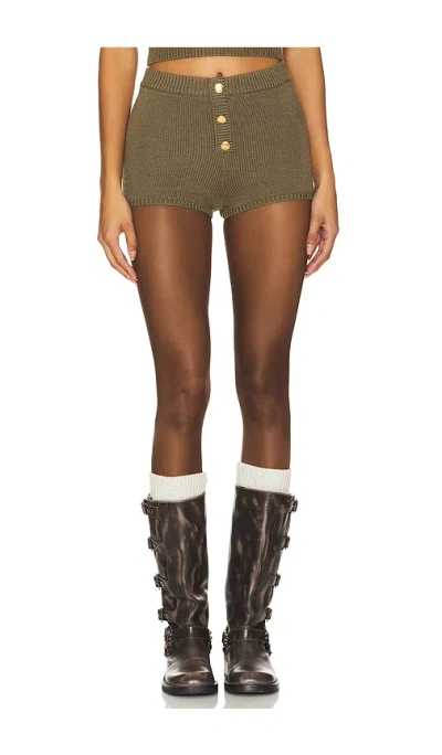 Lovers & Friends Ayden Shorts In Hunter Green