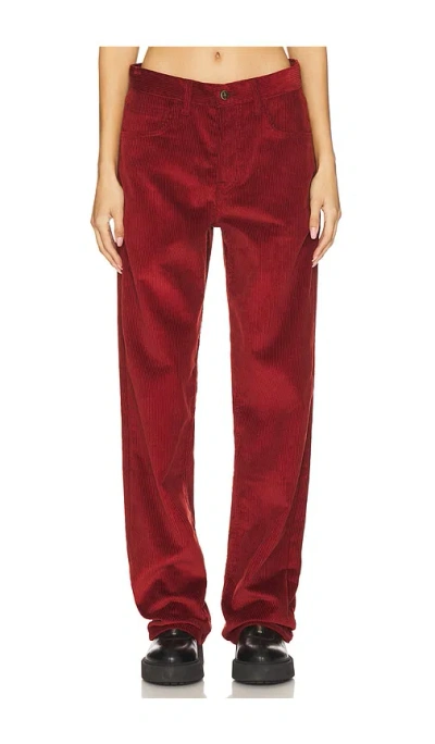 Lovers & Friends Baggy Cord In Burgundy