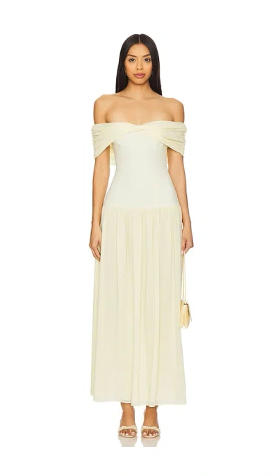 Lovers & Friends Blake Maxi Dress In Lemon