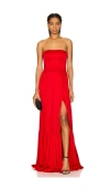 Lovers & Friends Brylee Gown In Red