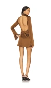 Lovers & Friends Charli Mini Dress In Chocolate Brown