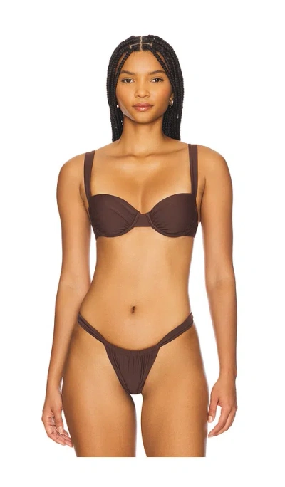 Lovers & Friends Chasing Sunsets Top In Dark Brown