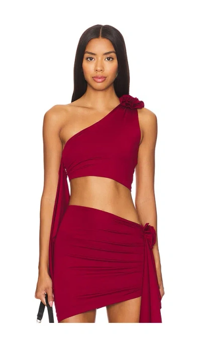 Lovers & Friends Cordelia Top In Burgundy